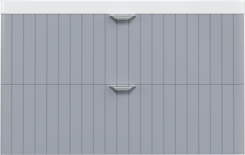 Тумба с раковиной STWORKI Ларвик 105, серая матовая в Нальчике